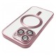 Чохол Apple iPhone 15 Pro, Metallic Full Camera Matte, MagSafe, Рожевий