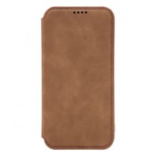 Чохол-книжка Apple iPhone 12 Pro Max, Fitow Leather Case, Коричневий