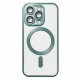 Чехол Apple iPhone 15 Pro, Metallic Full Camera Matte, MagSafe, Зеленый