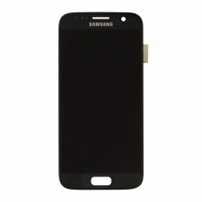 Дисплей Samsung G930 Galaxy S7, з сенсором, без рамки, Amoled, Чорний