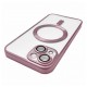 Чохол Apple iPhone 14, Metallic Full Camera Matte, MagSafe, Рожевий