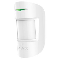 Бездротовий комбінований датчик руху і розбиття Ajax CombiProtect Jeweller White