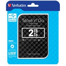 Зовнішній HDD Verbatim Store n Go 2TB Black (53195)
