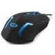 Миша Esperanza MX205 FIGHTER Black/Blue (EGM205B)