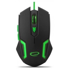 Миша Esperanza MX205 FIGHTER Black/Green (EGM205G)