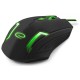 Миша Esperanza MX205 FIGHTER Black/Green (EGM205G)