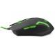 Миша Esperanza MX205 FIGHTER Black/Green (EGM205G)
