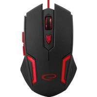 Миша Esperanza MX205 FIGHTER Black/Red (EGM205R)