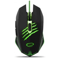 Миша Esperanza MX209 CLAW Black/Green (EGM209G)