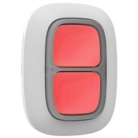 Бездротова тривожна кнопка Ajax DoubleButton Jeweller White (000020949)