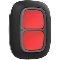 Бездротова тривожна кнопка Ajax DoubleButton Jeweller Black (000021053)