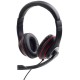 Гарнітура Gembird MHS-03-BKRD Black/Red