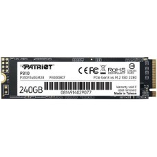 SSD-накопичувач Patriot P310 2280 PCIe Gen 3.0 x4 240GB (P310P240GM28)