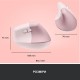 Мышь Logitech Lift Vertical Ergonomic Rose (910-006478)