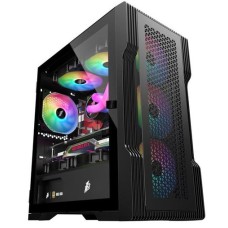 Корпус 1stPlayer T3-4F1-BK Black with window