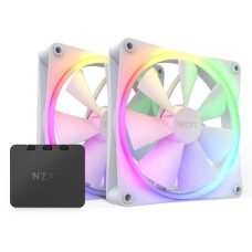 Кулер NZXT F140 RGB White 2 pcs. with Controller (RF-R14DF-W1)
