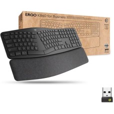 Клавіатура Logitech Ergo K860 Wireless Us/Ukr Graphite OEM (920-010352)