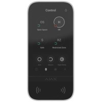 Бездротова сенсорна клавіатура Ajax KeyPad TouchScreen White