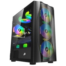 Корпус 1stPlayer X3-M Black with window (X3-M-4F1-BK)
