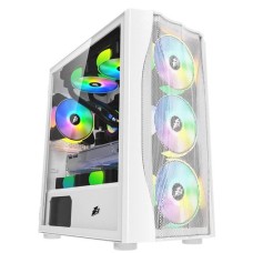 Корпус 1stPlayer X3-M White with window (X3-M-4F1-W-WH)