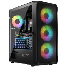 Корпус Logic Concept Portos ARGB Midi Black with window (AT-PORTOS-10-0000000-0002)