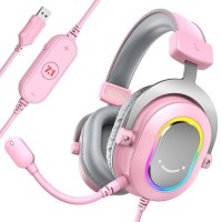 Гарнітура Fifine H6P RGB Pink