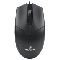 Мышь Real-EL RM-208 Black (EL123200030)