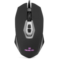 Мышь Real-EL RM-525 Black (EL123200029)