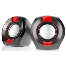 Колонки Real-EL S-50 Black/Red (EL121100008)