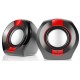 Колонки Real-EL S-50 Black/Red (EL121100008)