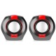 Колонки Real-EL S-50 Black/Red (EL121100008)