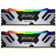 Оперативна пам’ять Kingston FURY (ex. HyperX) Renegade RGB Silver/Black DDR5 2x16GB (KF572C38RSAK2-32)