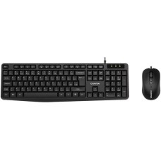 Комплект клавіатура+миша Canyon CNE-CSET1 UKR/ENG USB Black