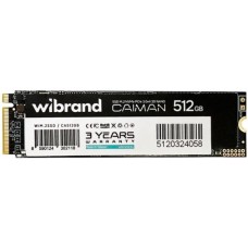 SSD-накопичувач Wibrand Caiman 2280 PCIe 3.0 x4 NVMe 512GB (WIM.2SSD/CA512GB)
