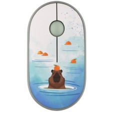 Миша 2E MF300 Capybara Tangerine Silent Wireless Green (2E-MF300WCAPIBARAGN)