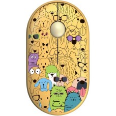 Миша 2E MF300 Pets Cats and Dogs Silent Wireless Yellow (2E-MF300WPETSYW)