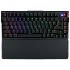 Клавіатура ASUS ROG Azoth Extreme 81key NX Snow USB/BT/WL Black (90MP03MA-BKUA01)