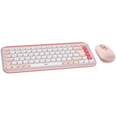 Комплект клавіатура+миша Logitech POP Icon Combo Rose/Off White (920-013142)