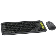 Комплект клавіатура+миша Logitech POP Icon Combo Graphite/Green (920-013156)