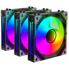 Кулер 2E Air Cool Magic Mirror ACF120MB-ARGB 3in1 Black (2E-ACF120MB-ARGB)