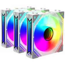 Кулер 2E Air Cool Magic Mirror ACF120MB-ARGB 3in1 White (2E-ACF120MW-ARGB)