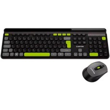 Комплект клавіатура+миша Canyon HSET-W5 Wireless Black (CNS-HSETW5BK)