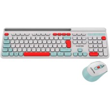 Комплект клавіатура+миша Canyon HSET-W5 Wireless White (CNS-HSETW5WT)