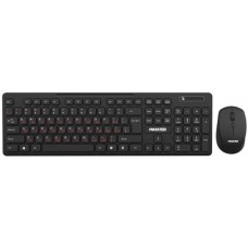 Комплект клавіатура+миша Maxxter KMS-WCM-02B-UA Wireless Black