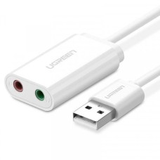 Зовнішня звукова карта UGREEN US205 White (30143)