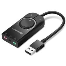 Зовнішня звукова карта UGREEN CM129 Black (40964)