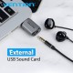 Зовнішня звукова карта Vention OMTP-CTIA Metal (CDLH0)