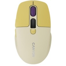Миша Canyon MW-26 LCD Silent Dual Mode Wireless Yellow (CNS-CMSW26Y)