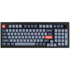 Клавіатура Keychron V5 Max 100Key Gateron Jupiter Banana QMK Hot-swap Knob RGB ENG/UKR WL/BT/USB Black (V5M-D4-UA)