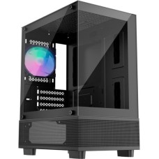Корпус 1stPlayer Mi2-A-BK-2F7R-1F7 Black with window